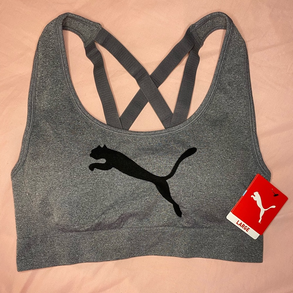 NWT! LARGE PUMA ACTIVE TOP/SEAMLESS BRA